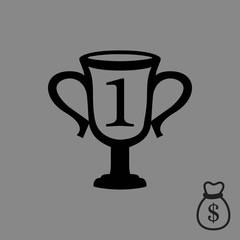 champions cup icon stock vector illustration flat design