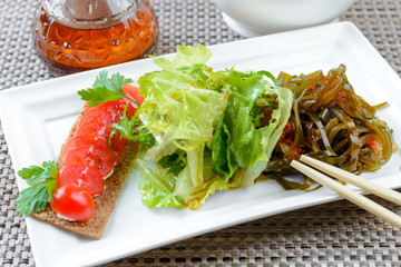 Asian salad with Laminaria