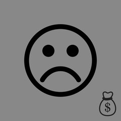 Smile icon stock vector illustration flat design