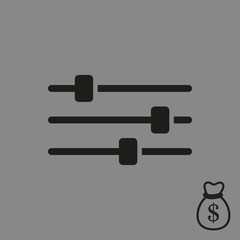 settings icon  stock vector illustration flat design