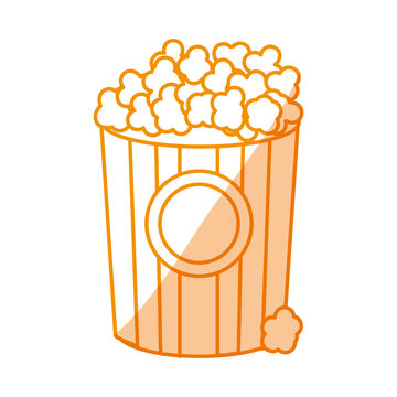 orange popcorn bucket clip art preview