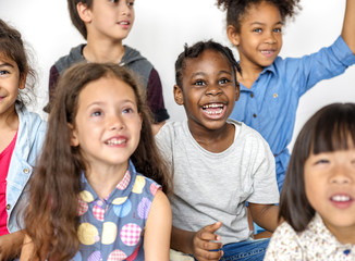 Fototapeta premium Happiness group of cute and adorable children