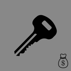 key icon stock vector illustration flat design
