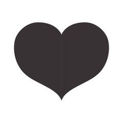 black nice heart icon design, vector illustration