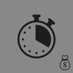 clock icon stock vector illustration flat design