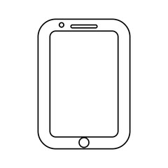 line nice smartphone symbol icon design, vector illustration