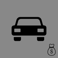 Obraz premium car icon stock vector illustration flat design