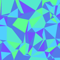 Purple blue green low poly background square