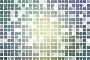 Fototapeta premium Yellow purple grey occasional opacity mosaic over white