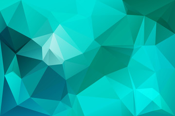  Turquoise green low poly background