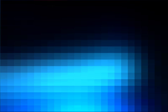 Deep and pale blue mosaic square tiles background