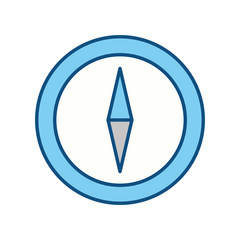 silhouette cute chronometer symbol icon, vector illustration design