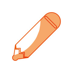 silhouette pencil symbol icon design, vector illustration