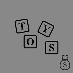 toys icon stock vector illustration flat design