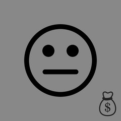 Smile icon stock vector illustration flat design