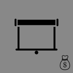 projector icon stock vector illustration flat design