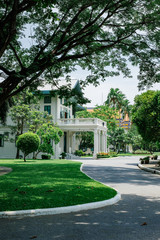 old thai house in the garden