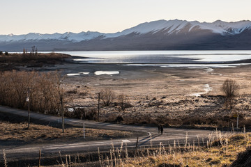 Landscape of mountains in New Zealand