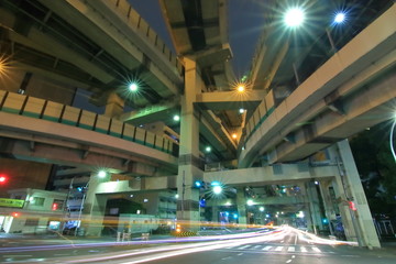 Fototapeta na wymiar Hakozaki Junction : Tokyo, Japan
