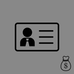 id icon stock vector illustration flat design