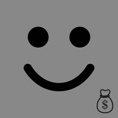 Smile icon stock vector illustration flat design