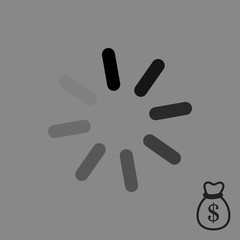 loading icon stock vector illustration flat design