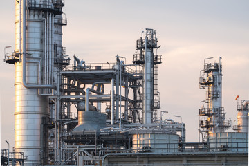 Oil refinery plant. Pipeline