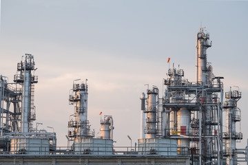 Oil refinery plant. Pipeline