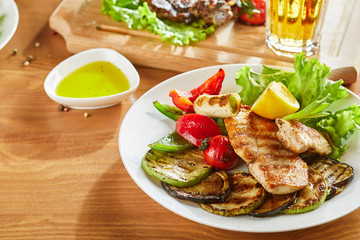 Delicious grilled meat