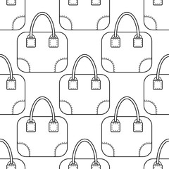 Sewing fabric with Black and white seamless illustration, pattern of ...