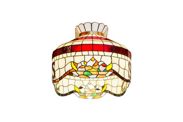 classic hanging lamp, isolated on white background.