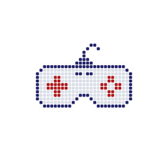 joystick game console dot logo logotype vector © Vector1st
