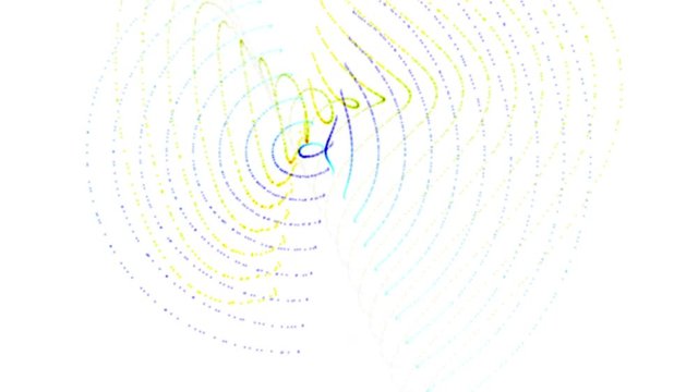 4k Abstract surging weaving point wave curve line background,music rhythm dots backdrop,geometry fractals network dat mesh vj art.