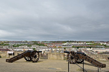Fototapeta na wymiar Double Bastion, Derry, Northern Ireland