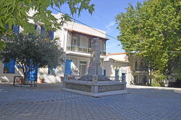 Fototapeta premium Petite ville de Fourni (Île grecque)