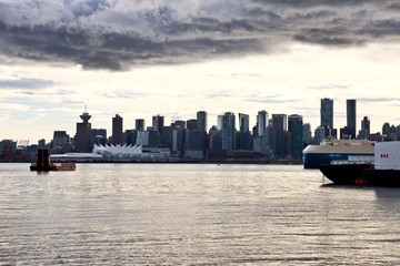 Naklejka premium Vancouver Skyline Canada