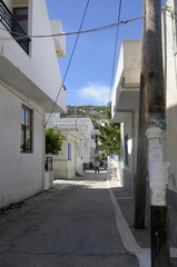 Petite ville de Fourni (Île grecque)