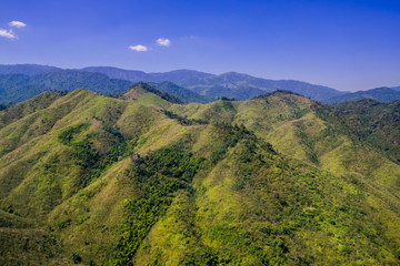 Fototapeta na wymiar Aerial view of tropical rain forest