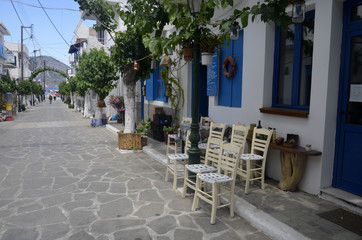 Petite ville de Fourni (Île grecque)