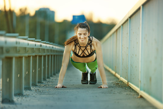Young woman Exercising