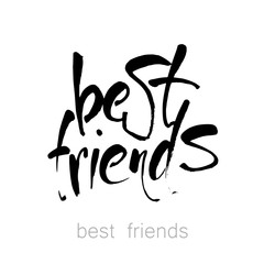 best_friends_lettering