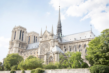 Fototapeta na wymiar Notre Dame de Paris Cathedral, Paris, France