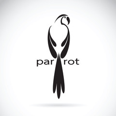 Naklejka premium Vector of a parrot design on white background. Birds Logo.