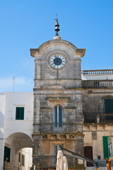 Clocktower of Cisternino. Puglia. Italy. 