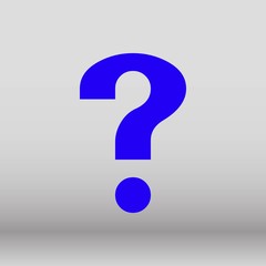 question icon vector illustration. Flat design style
