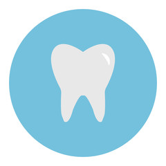 tooth icon isolated vector