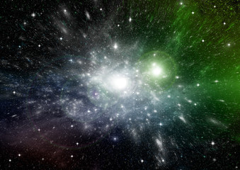 Fototapeta premium galaxy in a free space