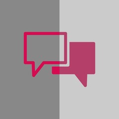 Fototapeta premium Speech Bubbles Icon. Chat pictogram icon stock vector illustration