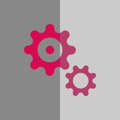 gear icon stock vector illustration flat design