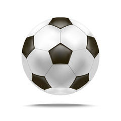 Realistic Detailed Soccer Ball. Vector